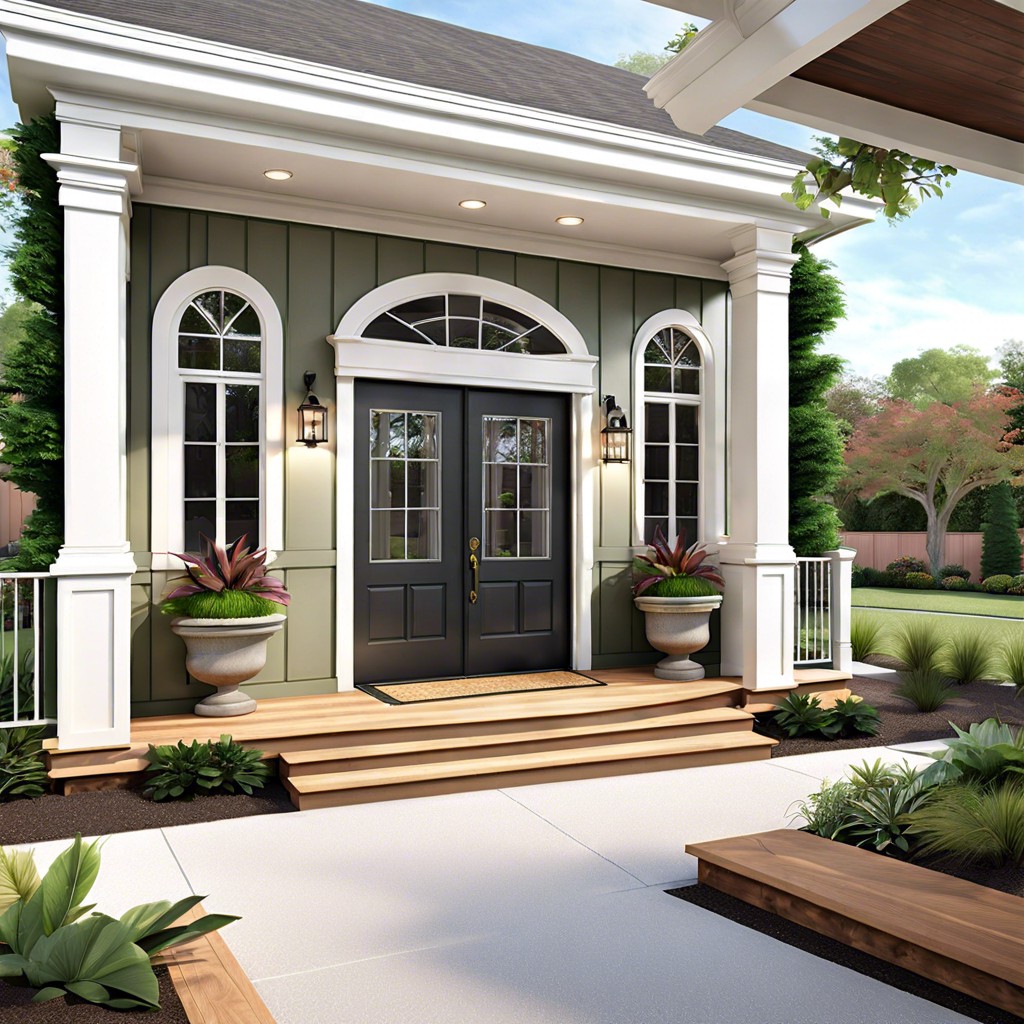 a new orleans style house with a courtyard is a charming historic inspired home that features an