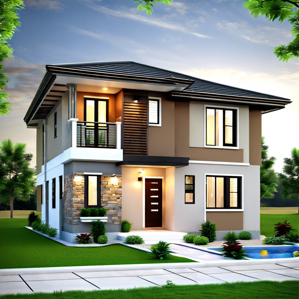 a simple 3 bed 2 bath house design is a straightforward and compact floor plan featuring three