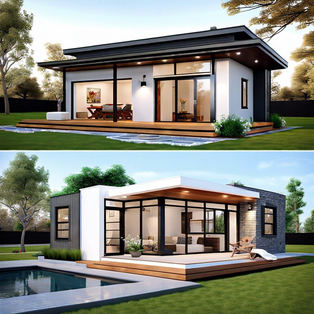 a small modern house design under 1000 sq ft is a compact and stylish living space that maximizes