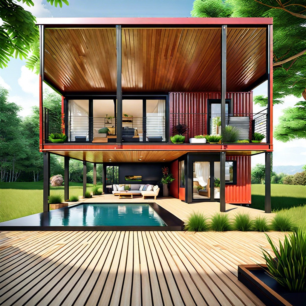 container mansion several containers combined to create a luxury multi story home