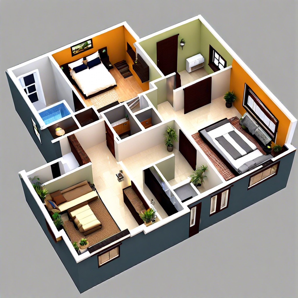 discover a cozy efficient 1500 sq ft house layout featuring three welcoming bedrooms—perfect for