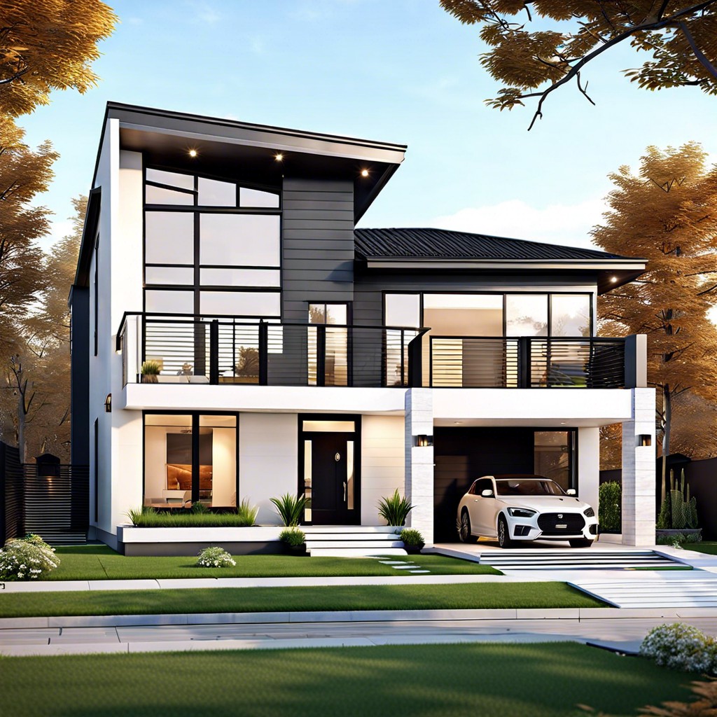 discover innovative design ideas for two storey modern houses that maximize both style and