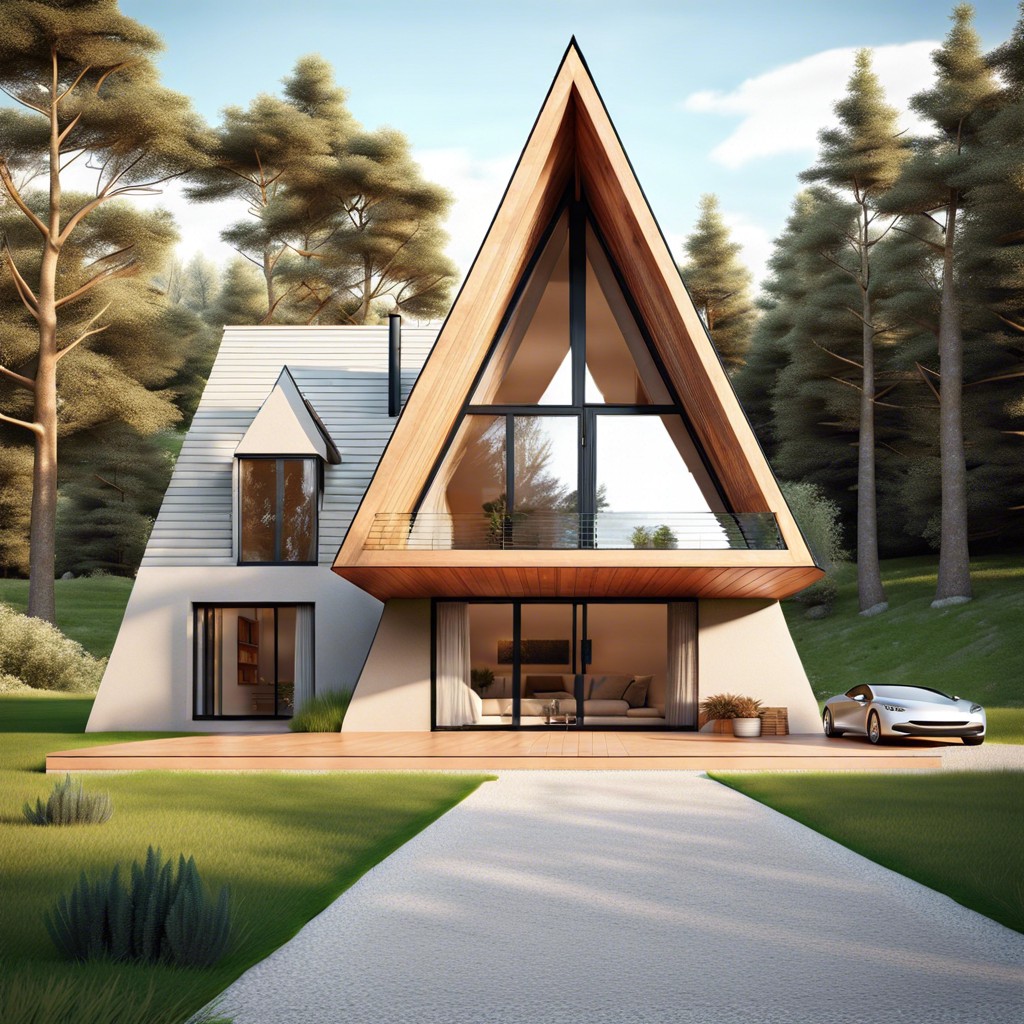 eco friendly triangle treehouse