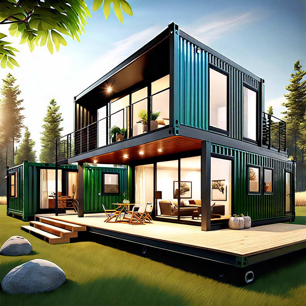 expandable container home modular design allowing addition of more containers