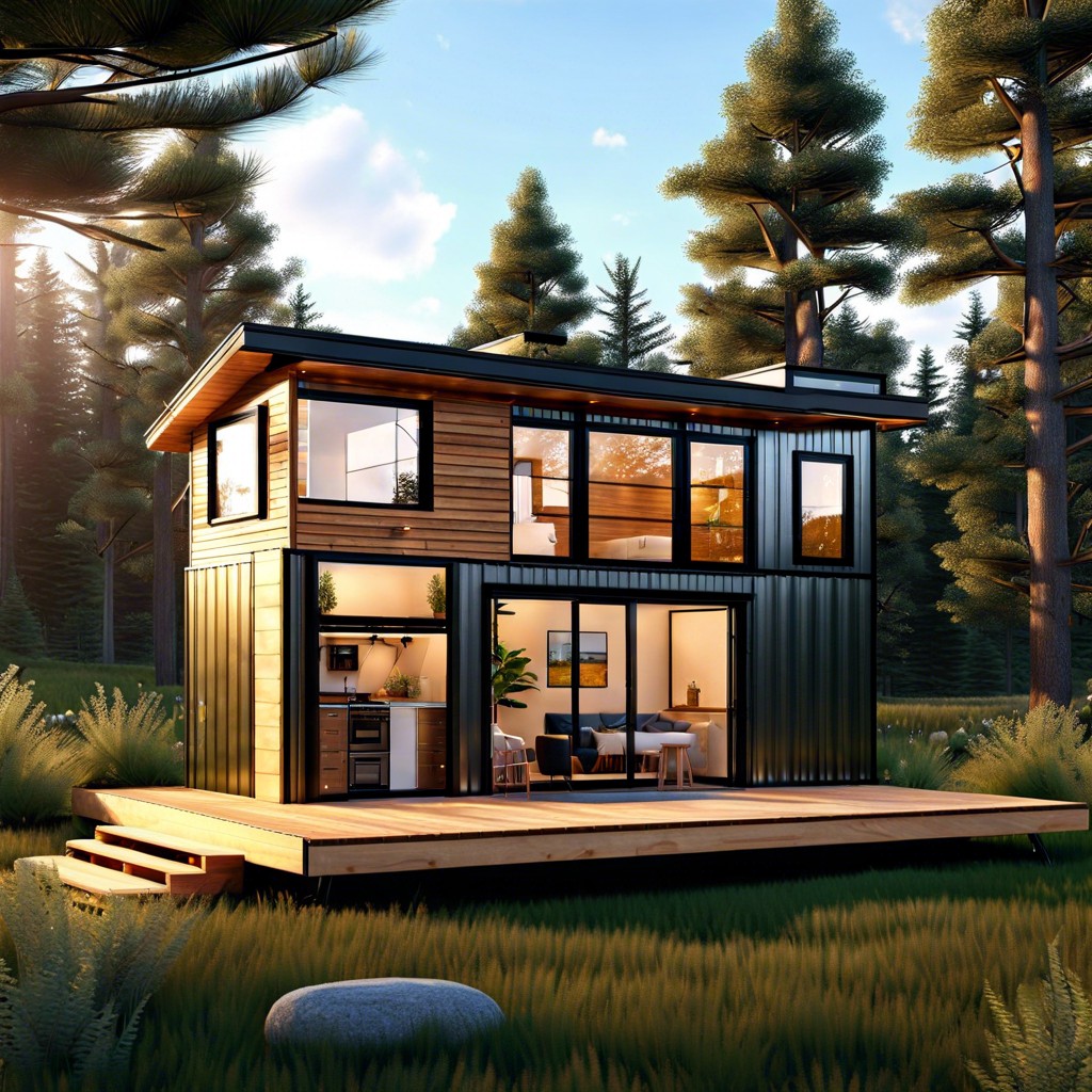 explore the compact charm and clever use of space in this 400 sq ft tiny house design ideal for