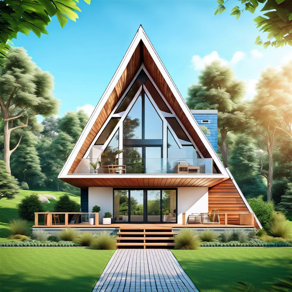 geometric modern triangle residence