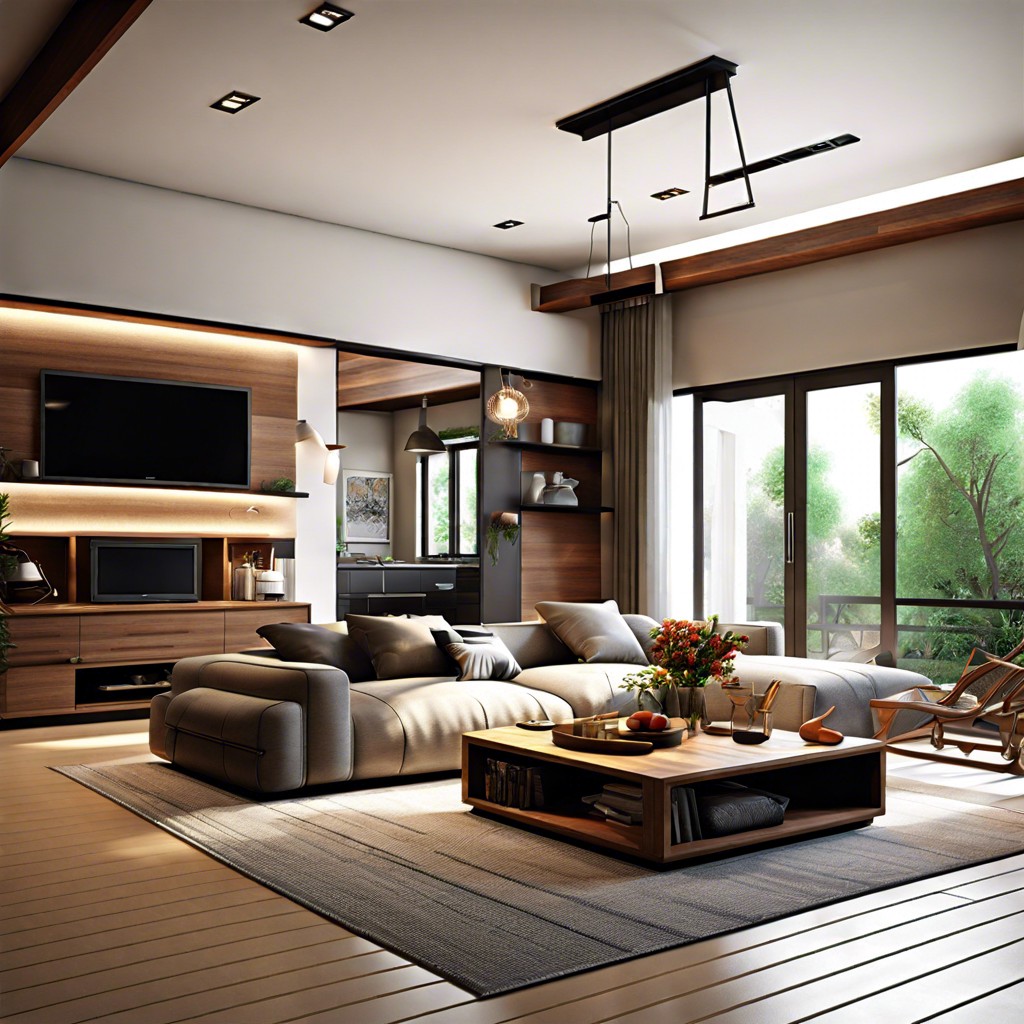 open concept living space