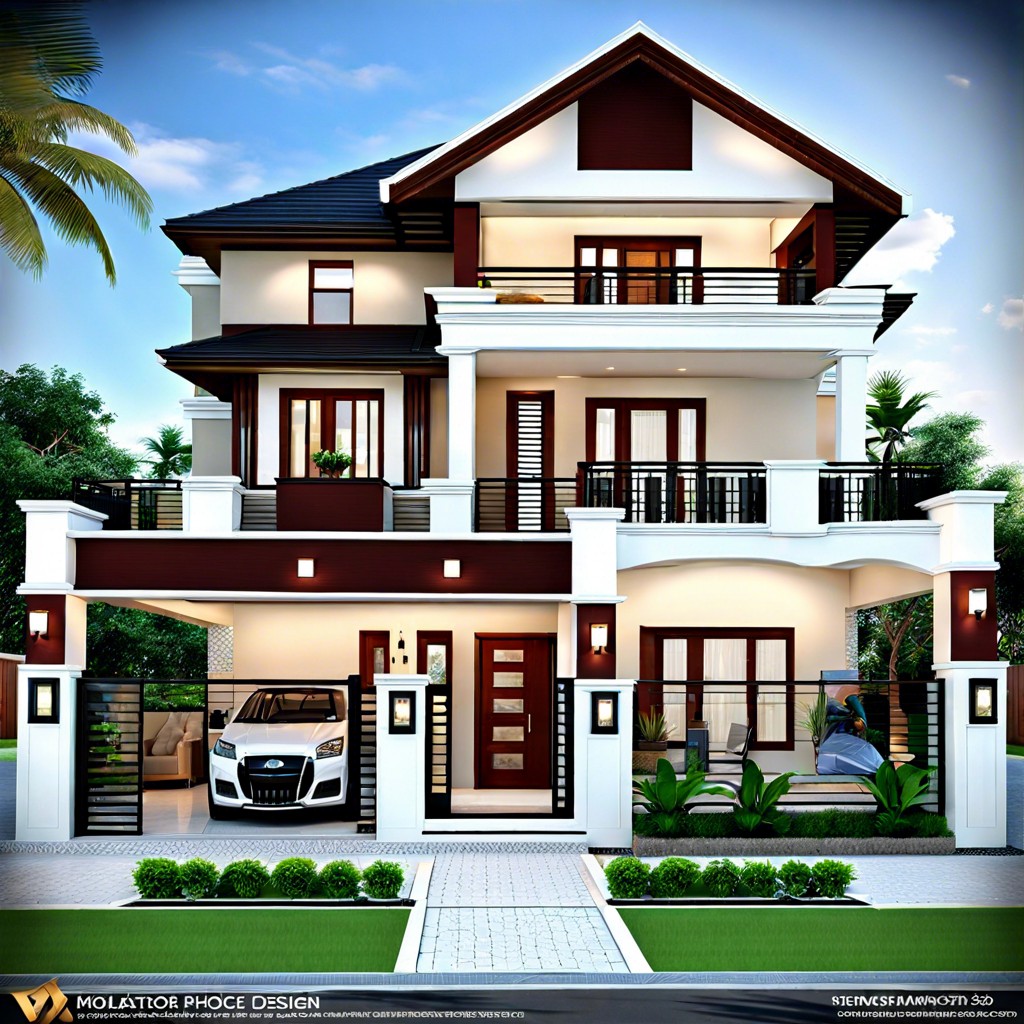 this 4 bedroom house layout features two luxurious master suites catering to both comfort and
