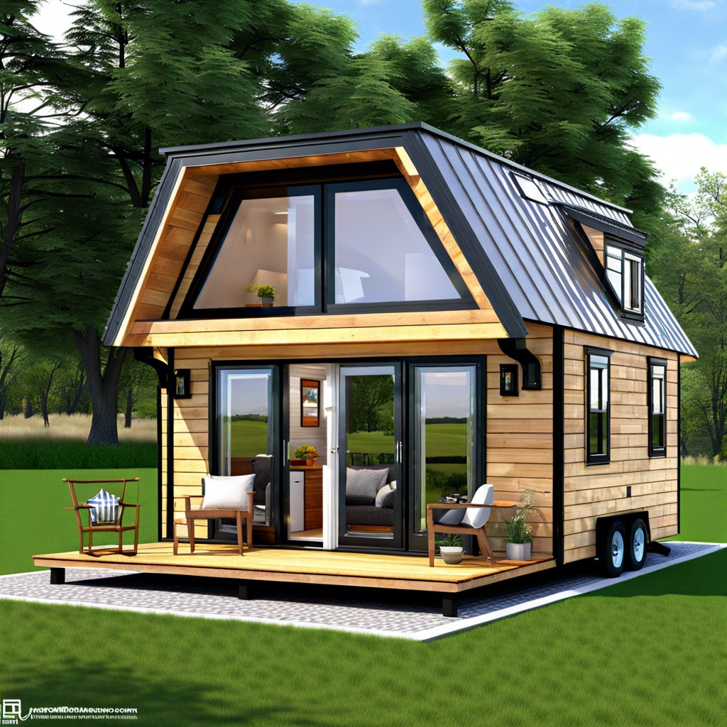 this 500 sq ft tiny house design efficiently maximizes a compact space to include essential living