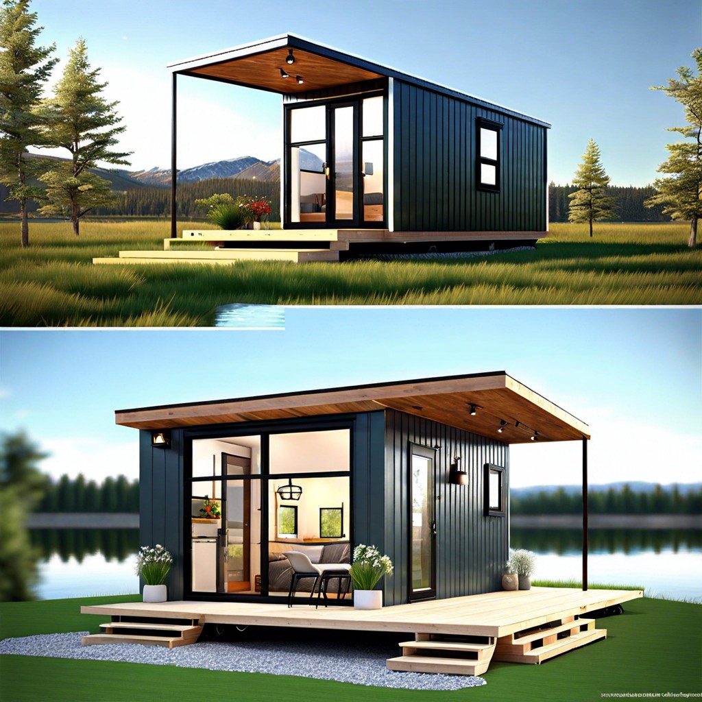 this 600 sq ft tiny house layout maximizes space efficiency with a smart compact design ideal for
