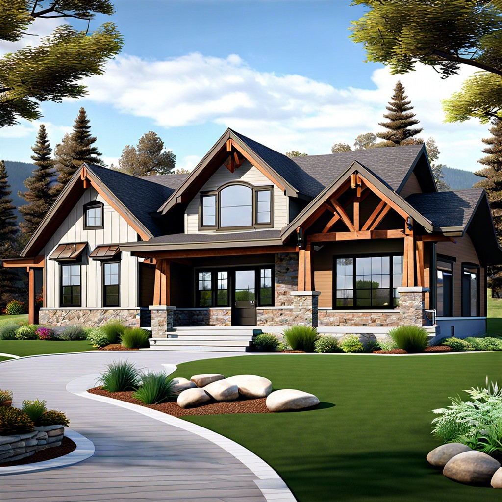 this design outlines a 2000 square foot ranch style house with a basement offering a single story