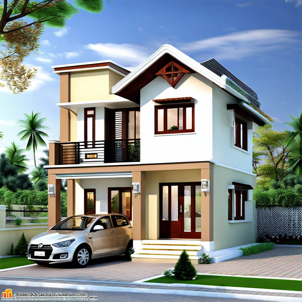 this design outlines a compact efficient 960 square foot house featuring two bedrooms ideal for