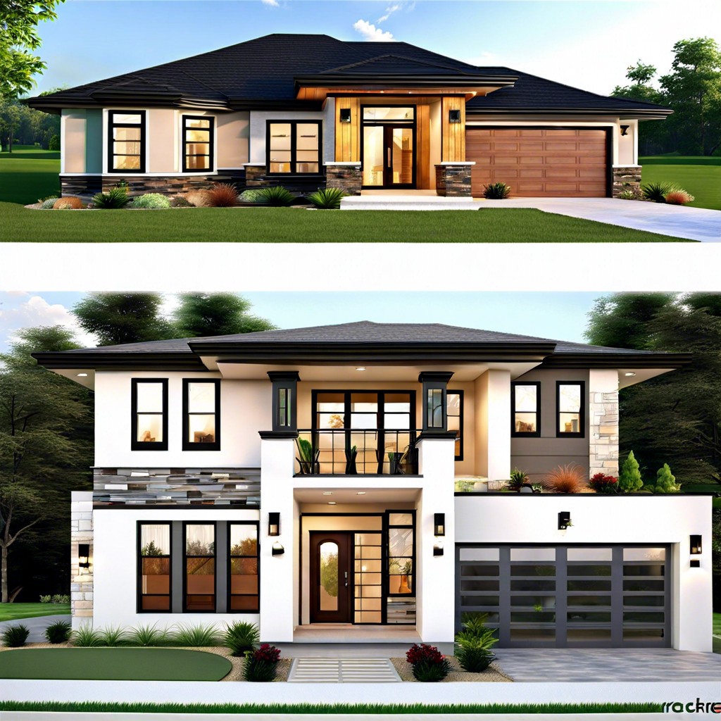 this is a spacious one story house featuring four bedrooms and an open concept layout for modern