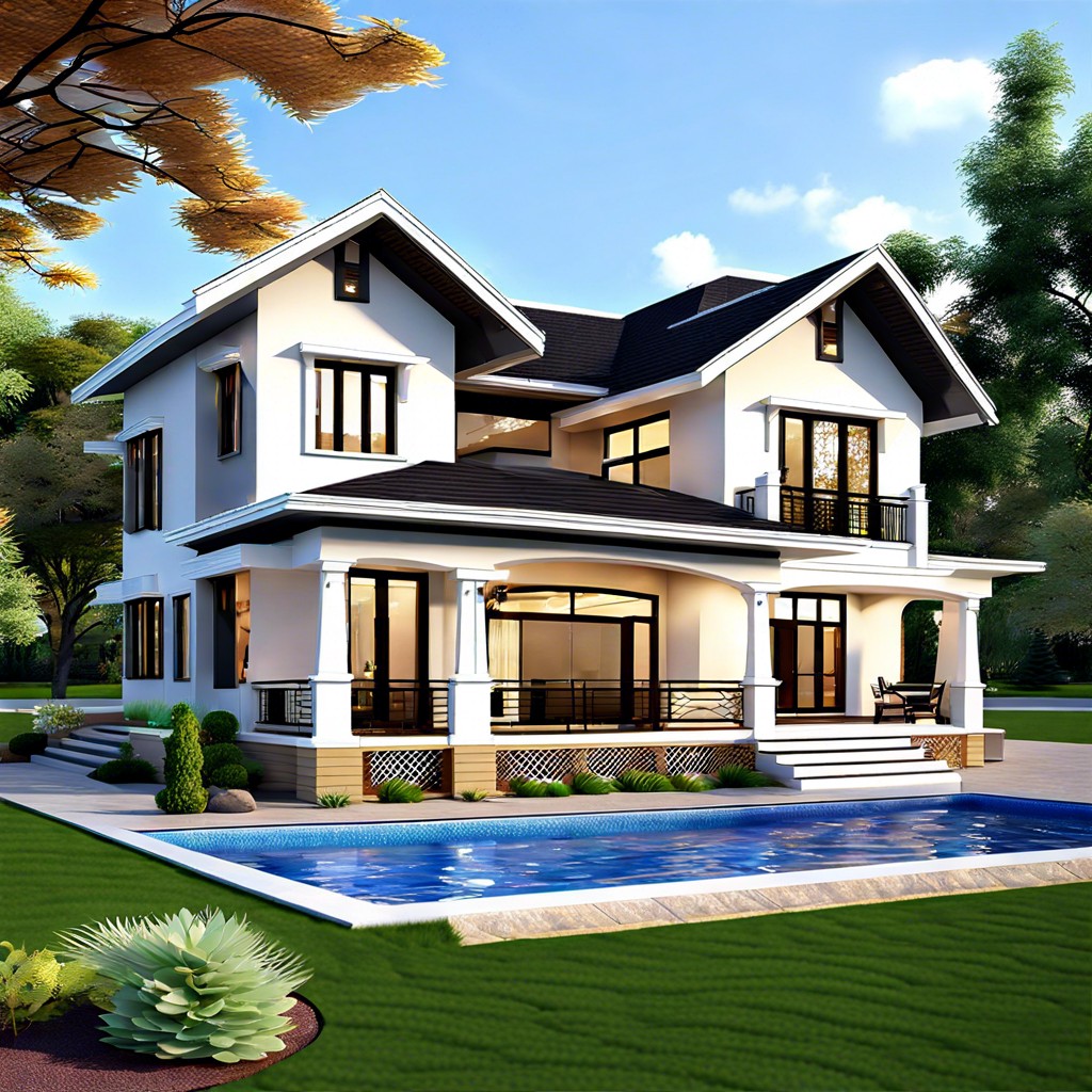 this is a spacious single story house design covering 5000 square feet ideal for luxurious living