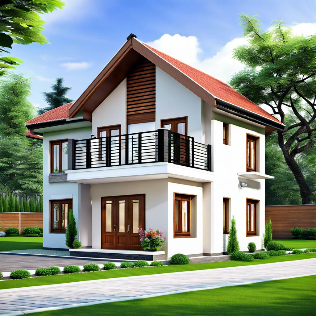this l shaped house design features a cozy efficient layout with two bedrooms optimizing living