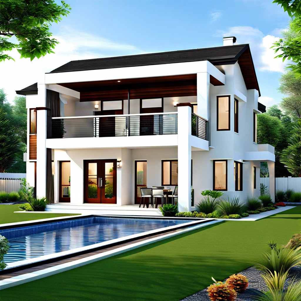 this layout describes a comfortable 3 bedroom 2 bathroom house design ideal for efficient daily