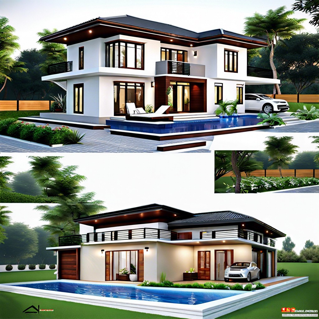 this layout design features a single story house with two master bedrooms each equipped with its