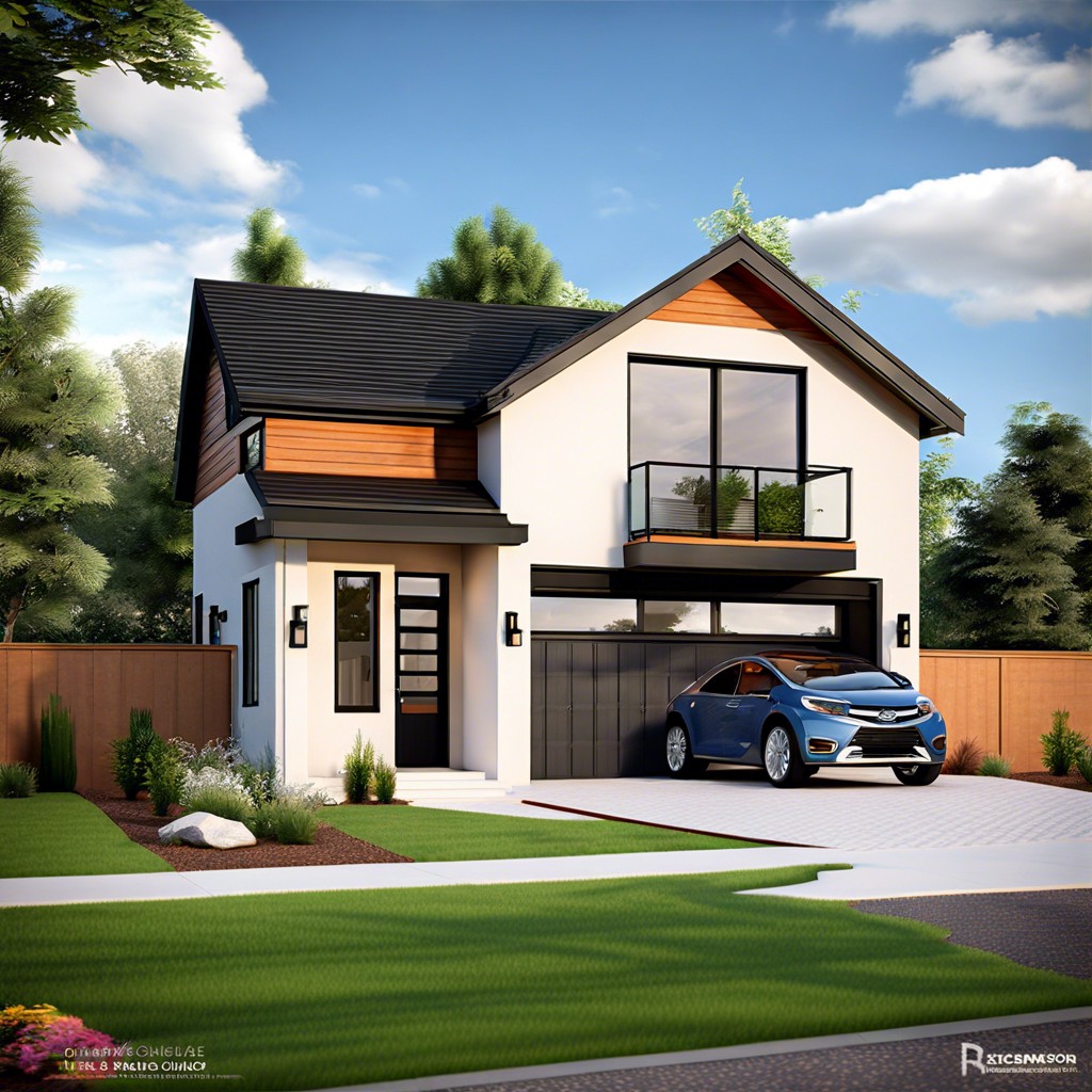 this layout features a 1200 square foot house complete with a functional garage optimized for