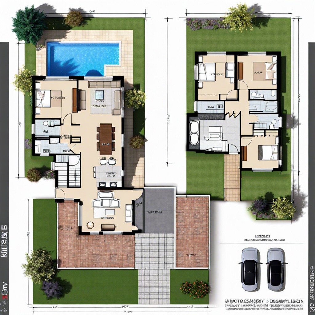 this layout features a one story house with an included basement and garage offering both spacious