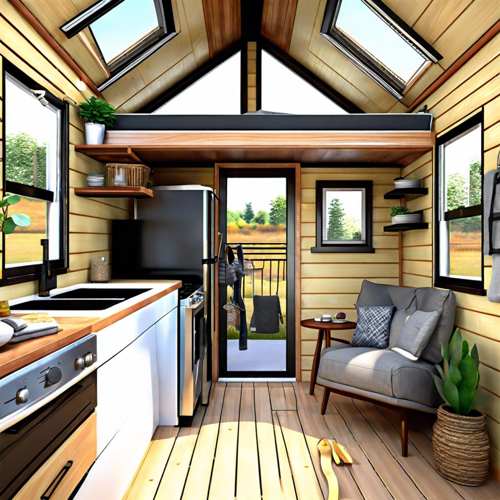 this layout is a compact one story tiny house design featuring two bedrooms efficiently organized