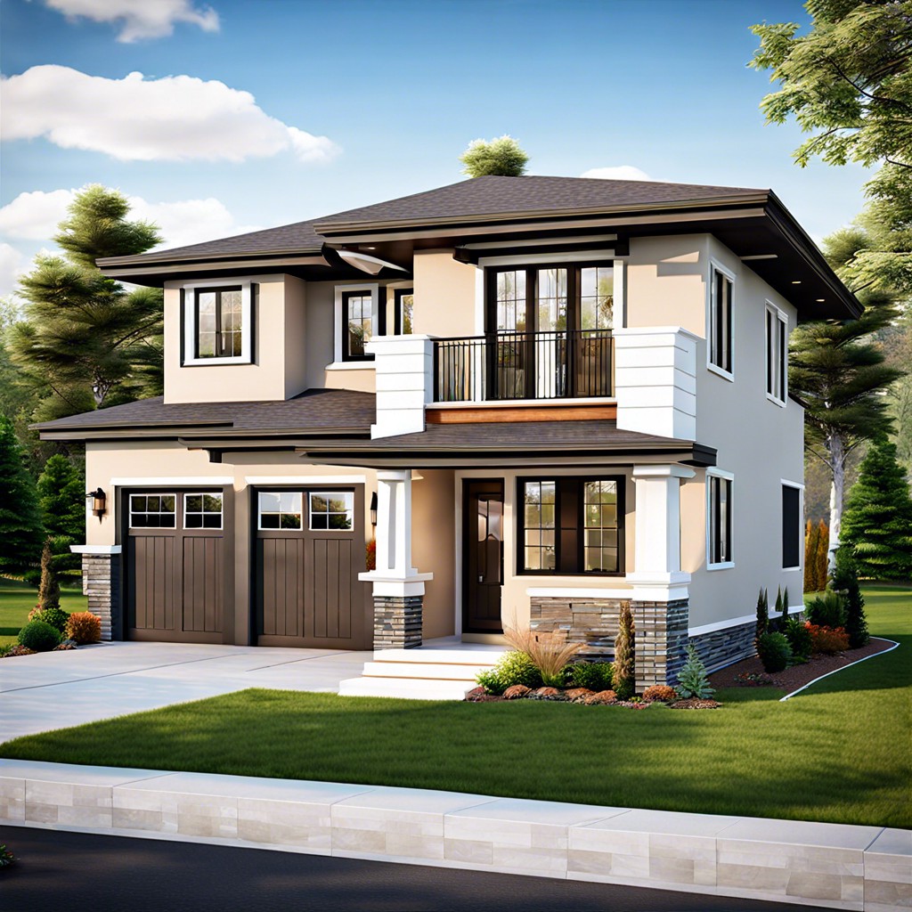 this layout presents a 2500 square foot two story house design showcasing optimal space