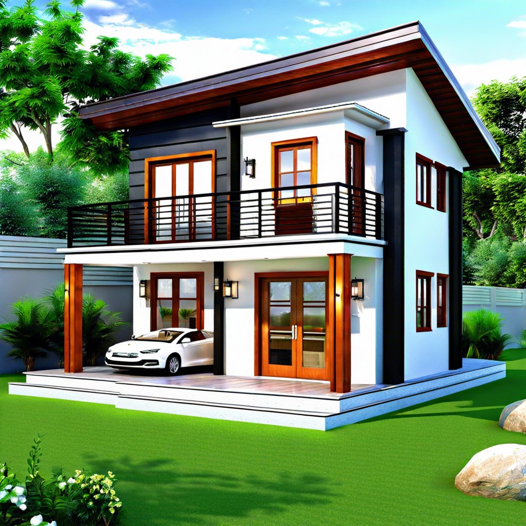 this layout presents a compact and efficient 400 square foot house design featuring one bedroom