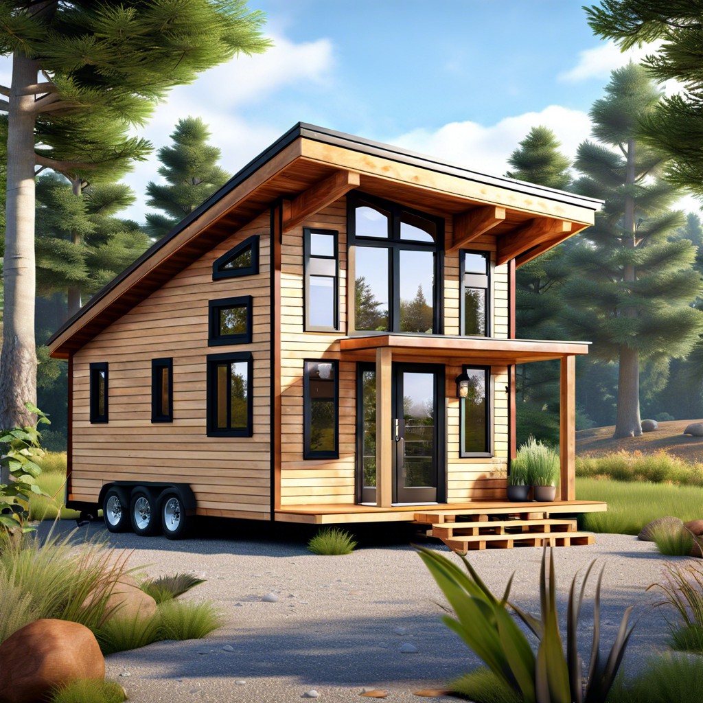 this layout presents a compact single story tiny house design optimizing space and functionality