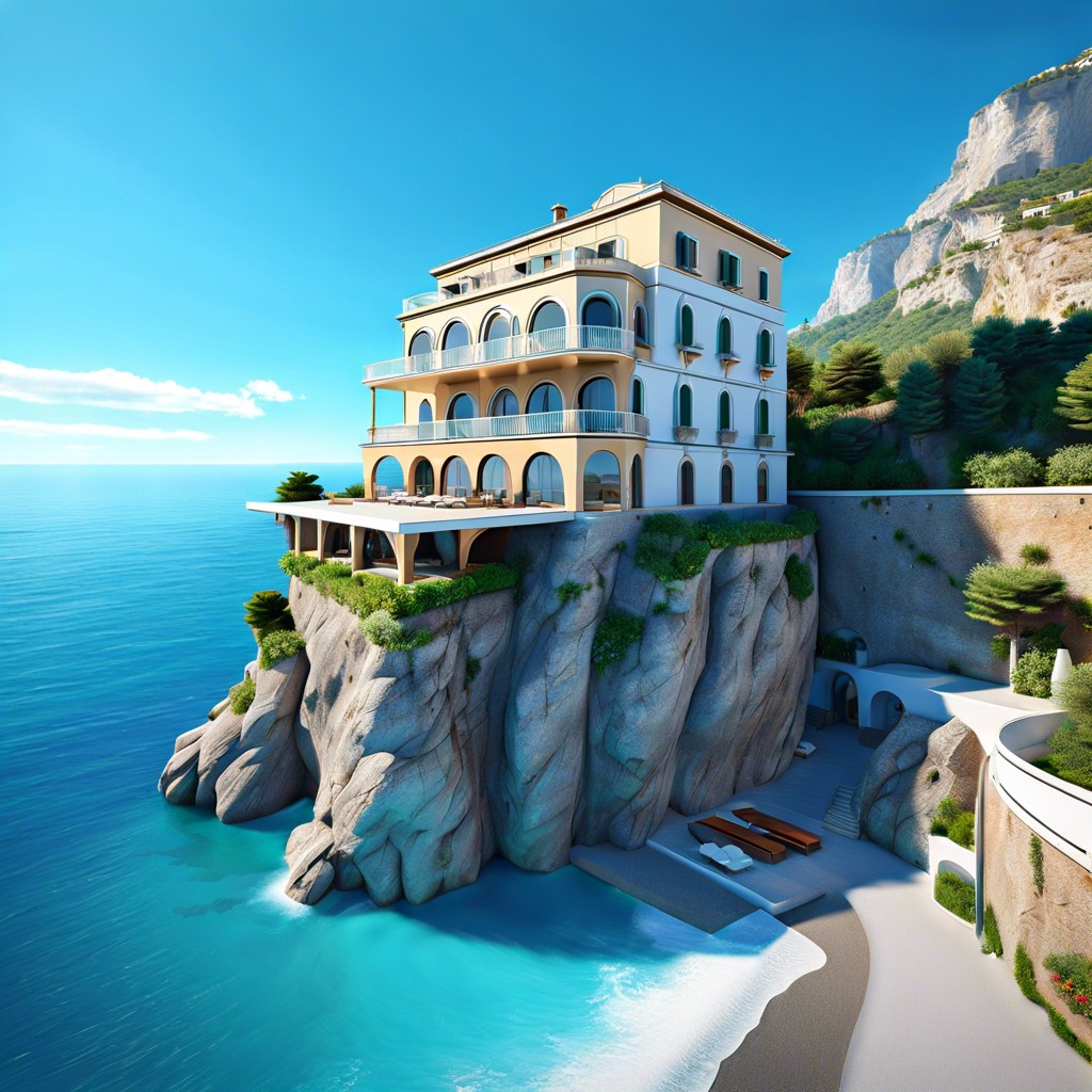 amalfi coast cliff house