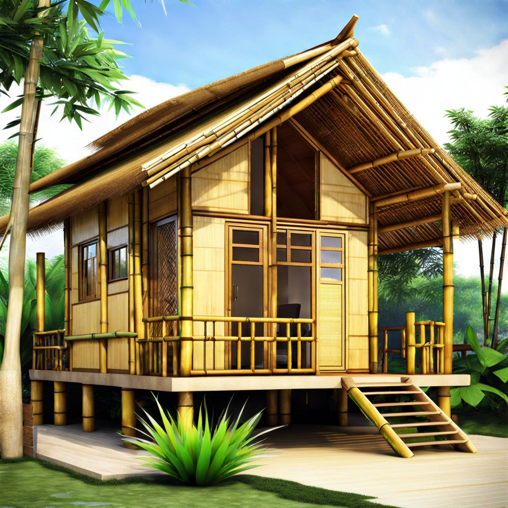 bamboo a frame cabin