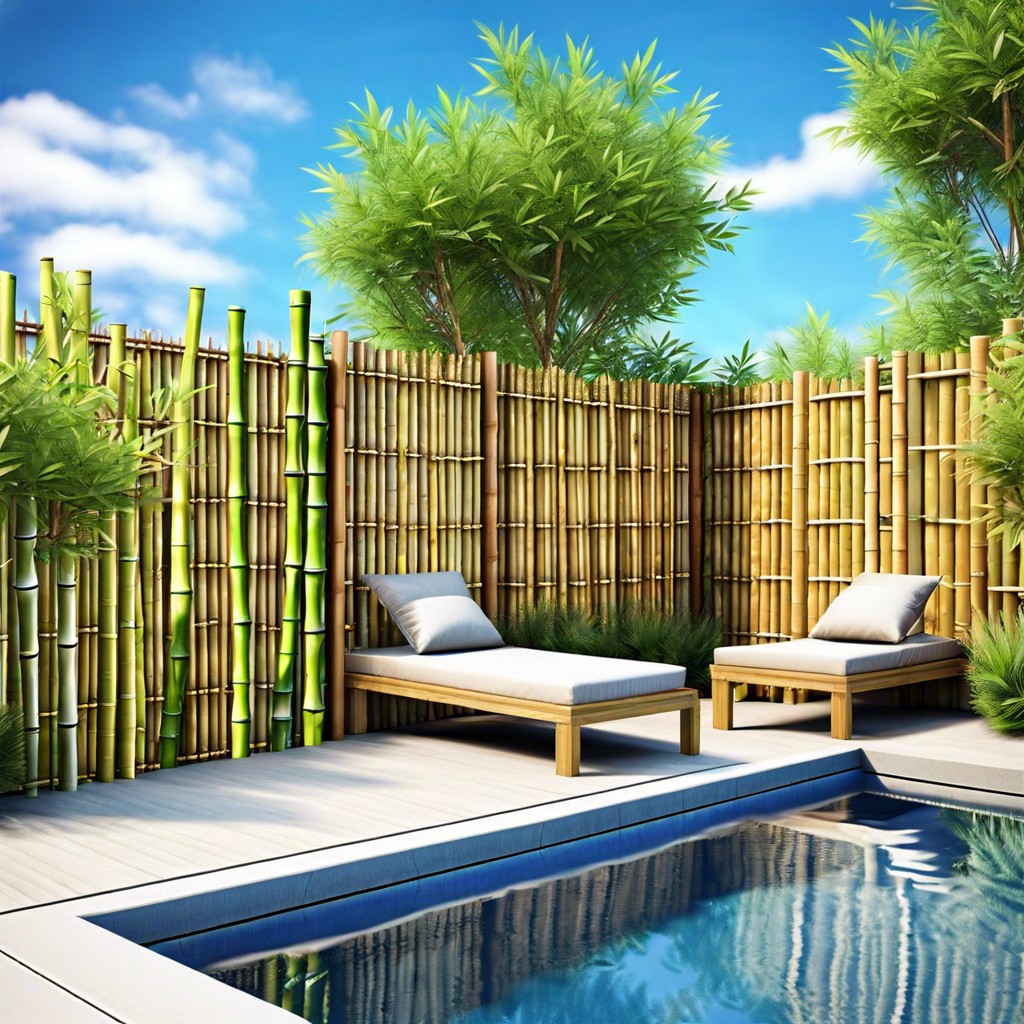 bamboo privacy fence