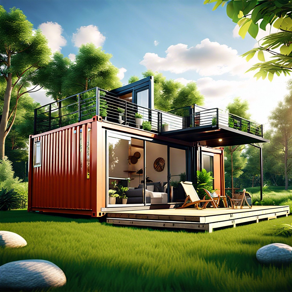 container home with retractable walls