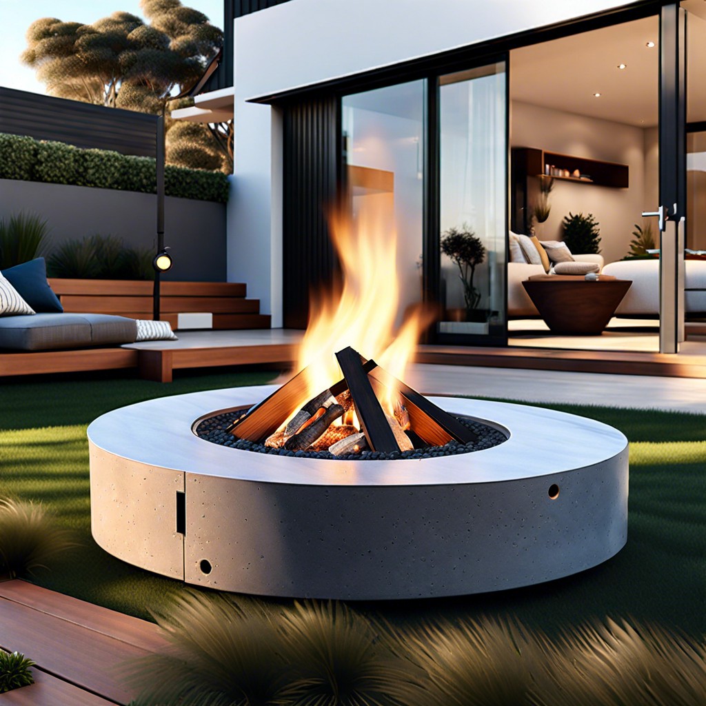 contemporary fire pits