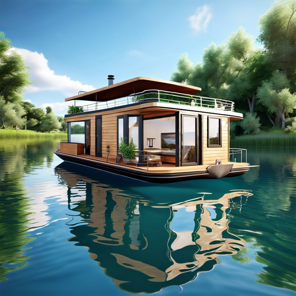 floating houseboat
