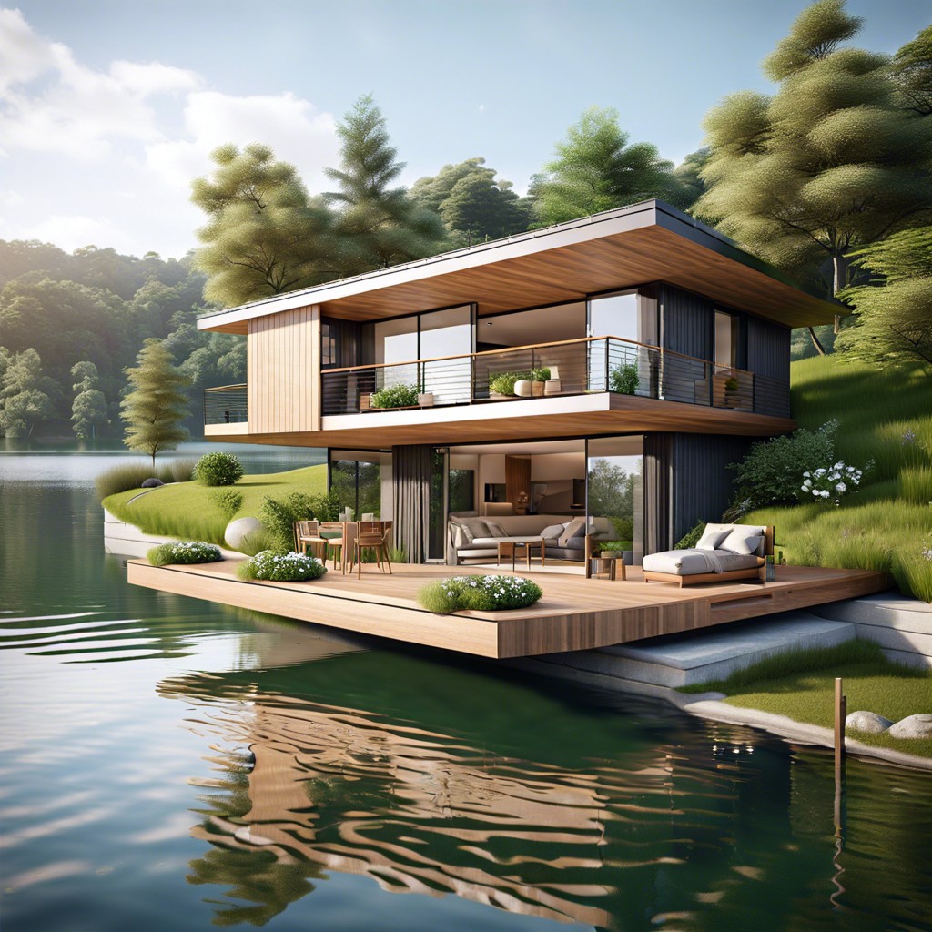 floating terrace house
