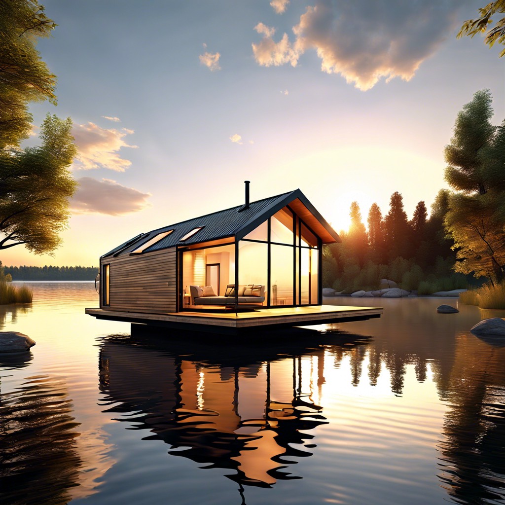 floating water cabins