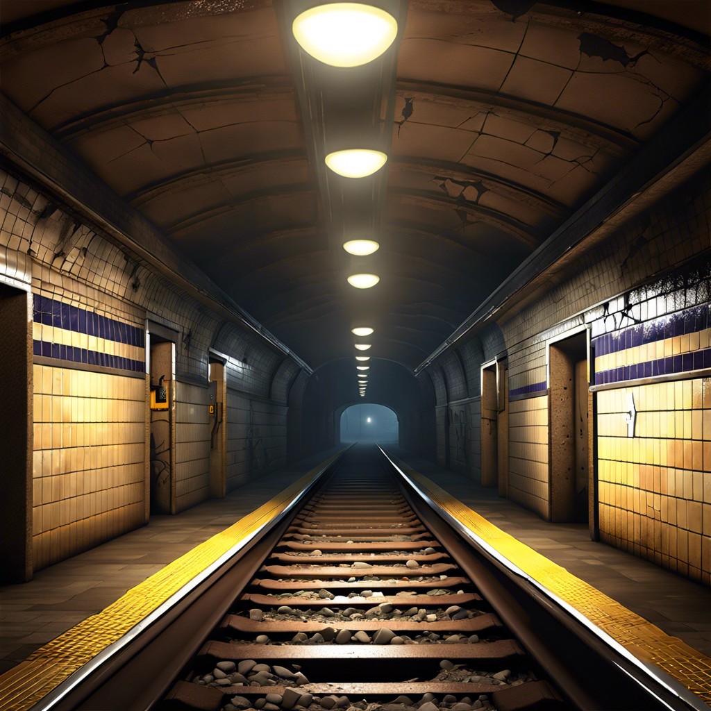 haunted underground subway station