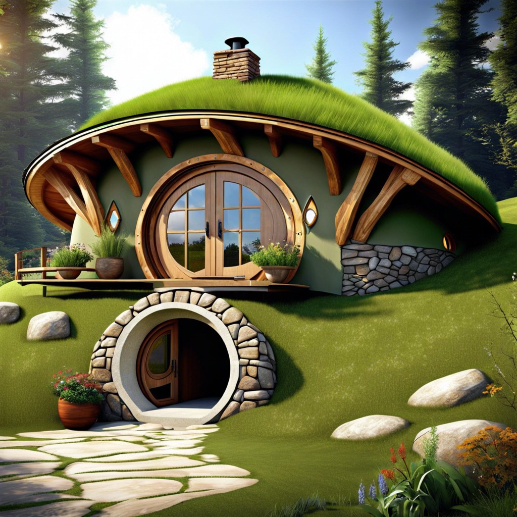 hobbit style earth shelter