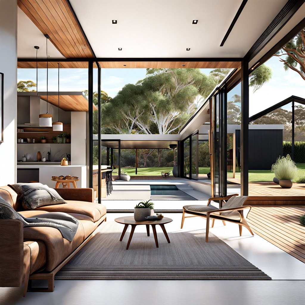 indoor outdoor flow with sliding glass