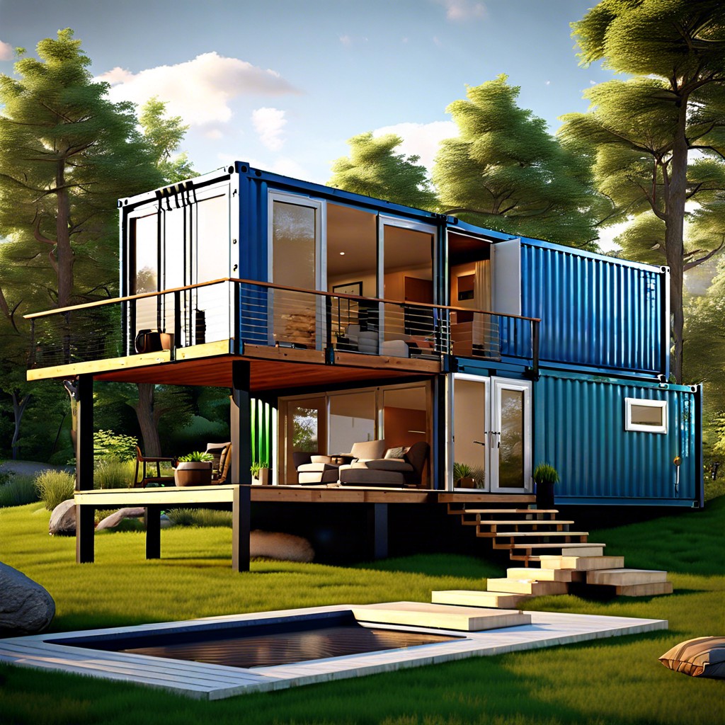 luxurious container penthouse