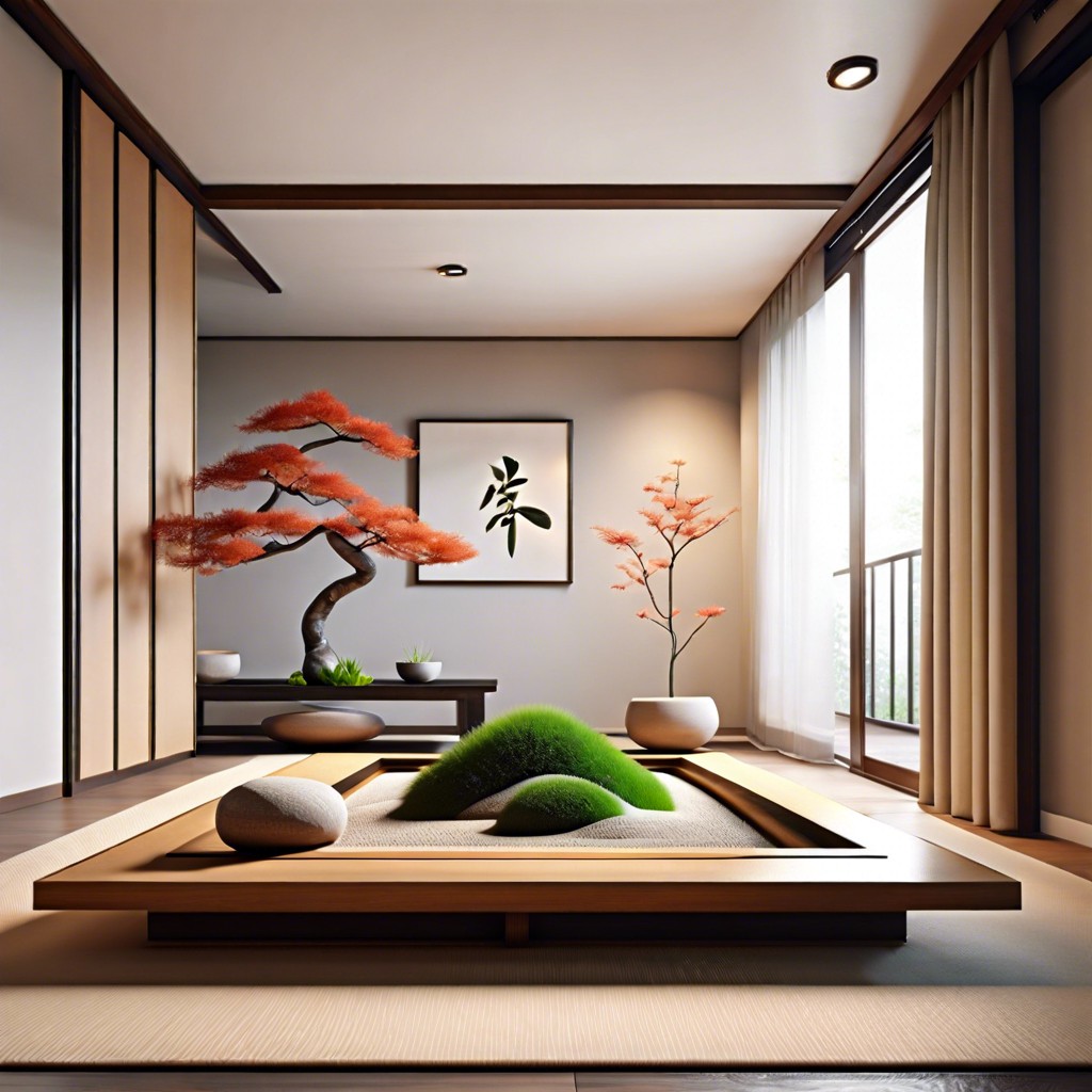 minimalist zen garden