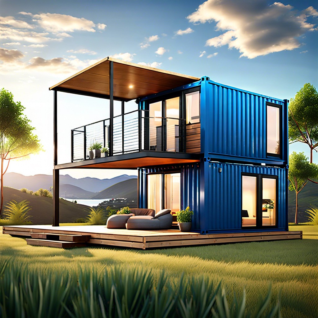 mountain cliff container chalet