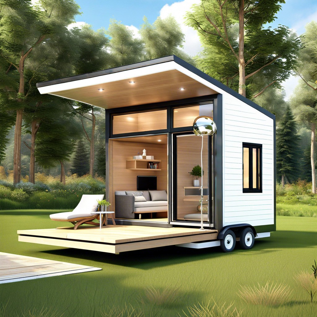 movable micro house on wheels
