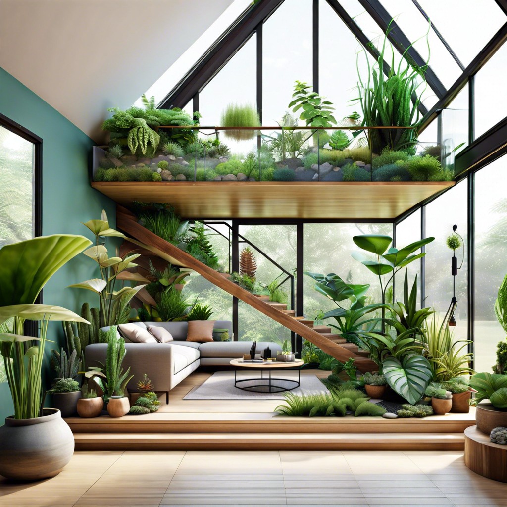 multi level terrarium style home