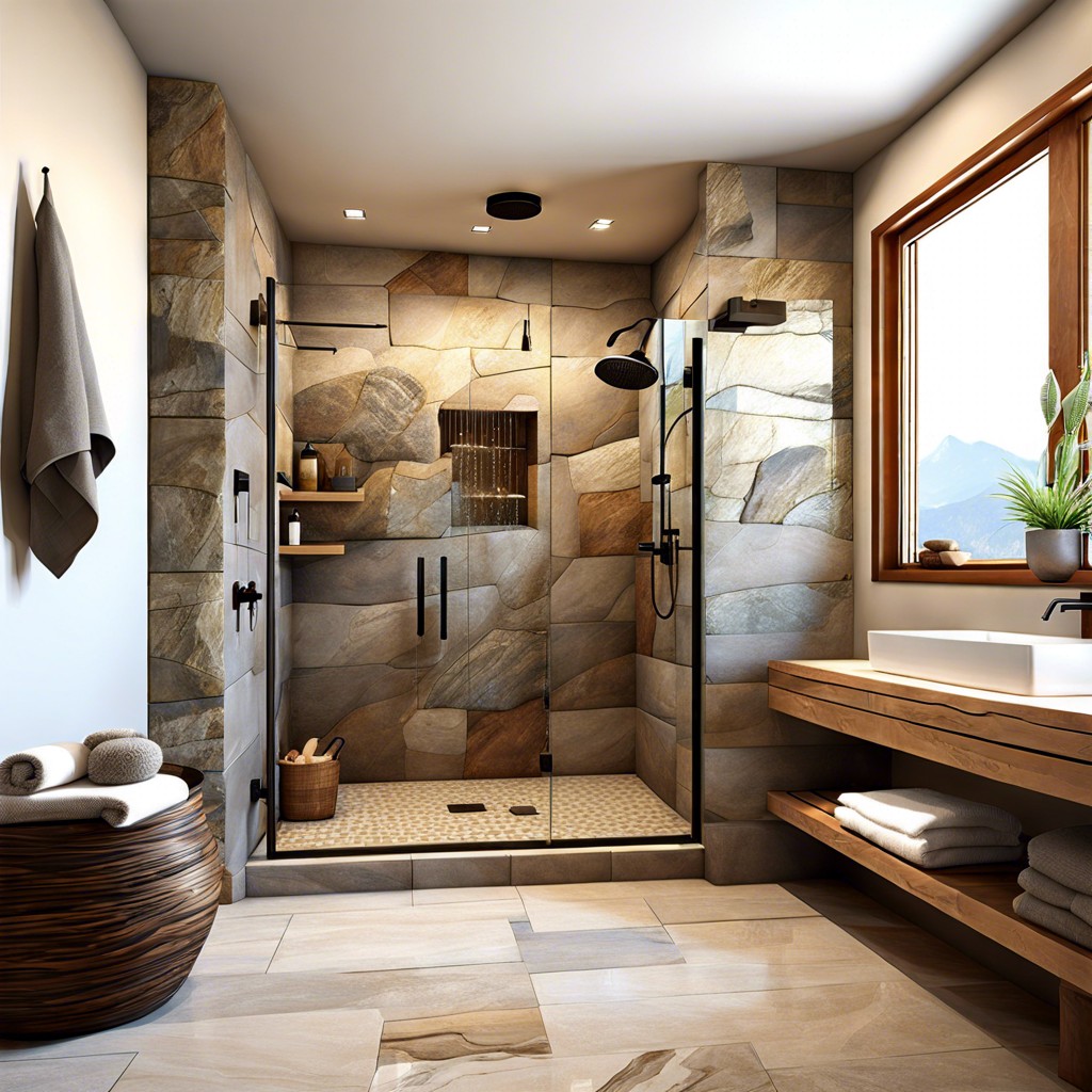 natural stone showers