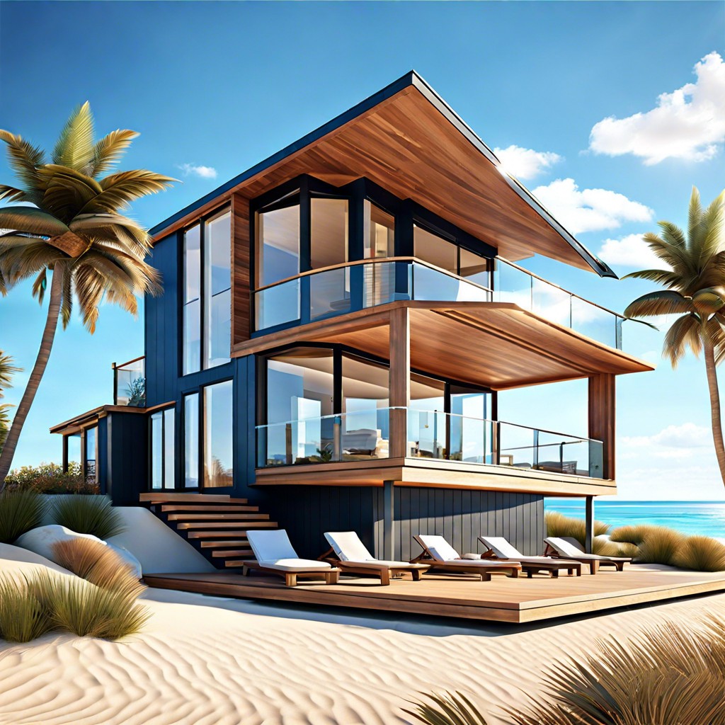 Modern Beach House Plans Modern Beach House Plans
