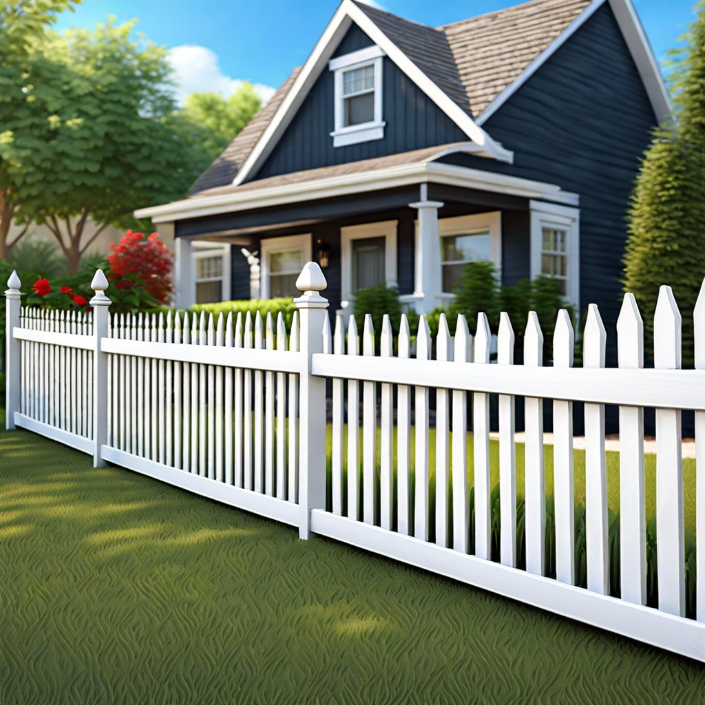 painted wooden picket fence