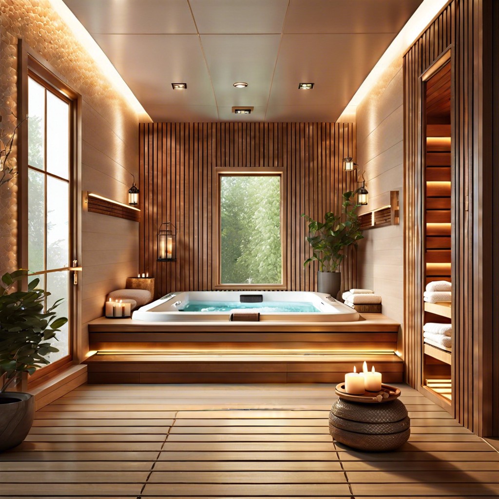 personal spa with sauna and steam room