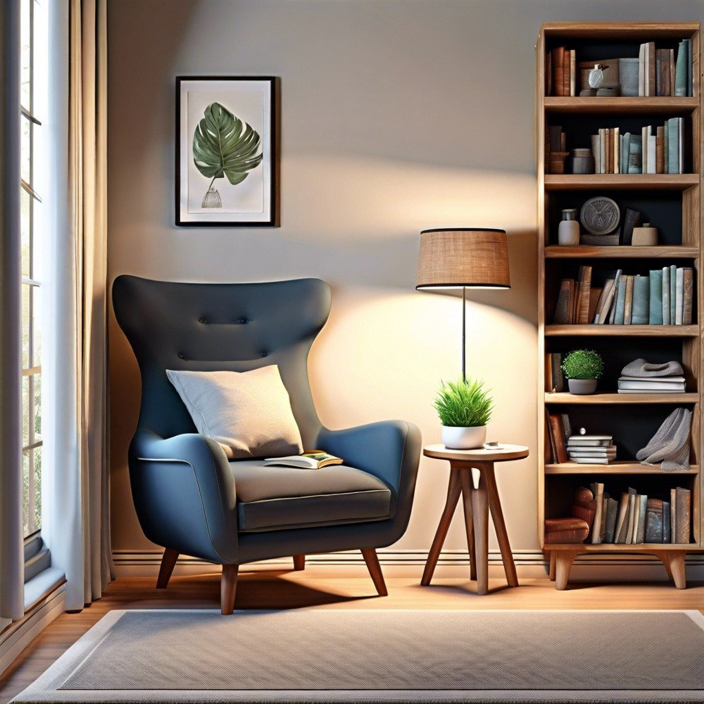 reading nook with built in bookshelves