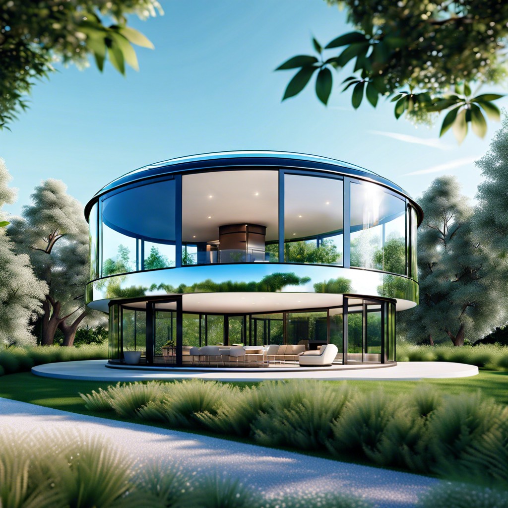 rotating glass house