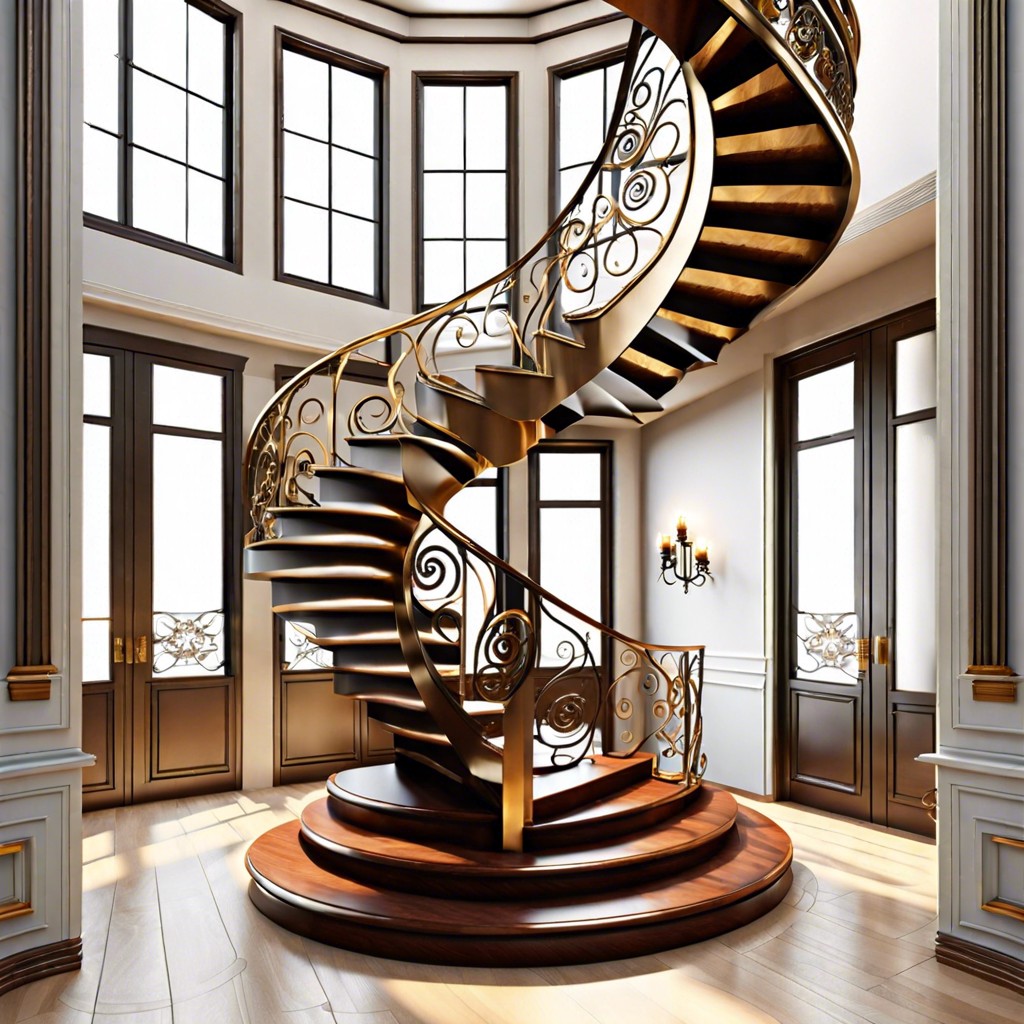 statement spiral staircases